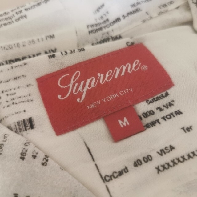 Supreme Receipts Rayon S/S Shirt  Medium 2