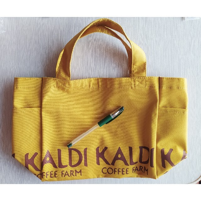 KALDI(カルディ)のKALDI　カルディ　トートバッグ　エコバッグ　イエロー レディースのバッグ(エコバッグ)の商品写真