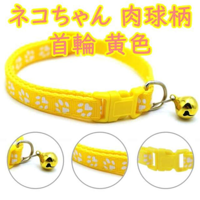 猫 小型犬 首輪 ライム 鈴付き 調整可 ワンタッチ 肉球柄 【77%OFF!】 猫 小型犬 首輪 ライム 鈴付き 調整可 ワンタッチ 肉球柄 【77%OFF!】