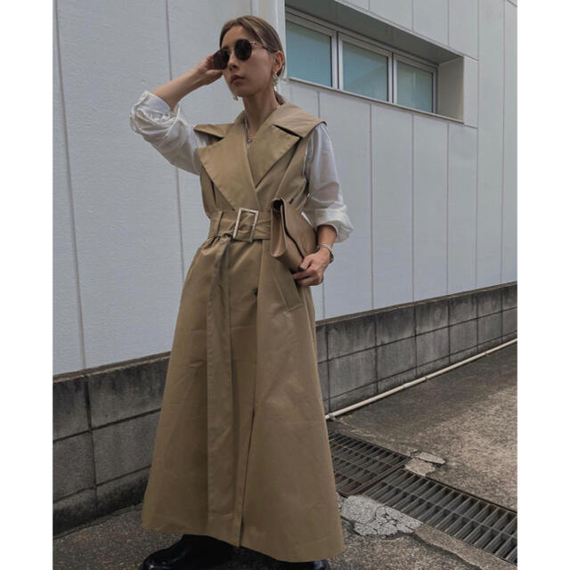 激安大特価!】 AMERI 3WAY LAYERED TRENCH COAT ピンクLほぼ新品