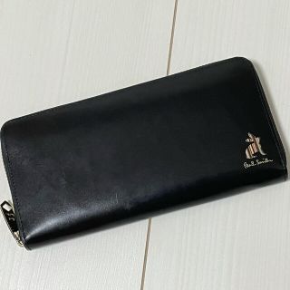 ポールスミス(Paul Smith)のポールスミス　ラウンドファスナー長財布　うさぎ　レザー　黒　ブラック　メンズ(長財布)