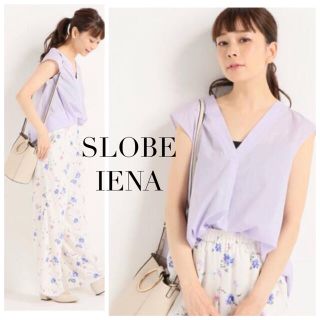 スローブイエナ(SLOBE IENA)のSLOBE IENA タイプライター Vネックブラウス(シャツ/ブラウス(半袖/袖なし))