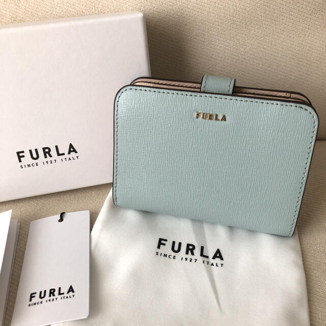 Furla(フルラ)の付属品全て有り★新品 FURLA 2021年秋冬新作 バビロンS ブルーベージュ レディースのファッション小物(財布)の商品写真