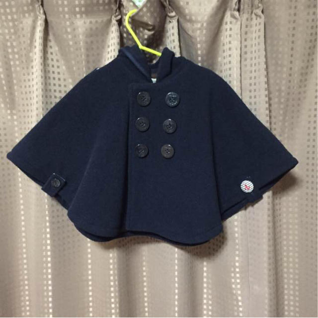 mikihouse(ミキハウス)の★新品★ミキハウス Pコート風 ポンチョ キッズ/ベビー/マタニティのベビー服(~85cm)(ジャケット/コート)の商品写真