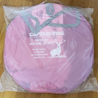 キャプテンスタッグ(CAPTAIN STAG)のCSシャルマン ポップアップテントフルクローズ ピンク キャプテンスタッグ 新品(テント/タープ)