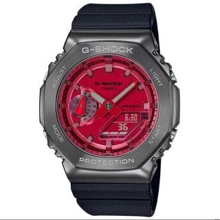 ジーショック(G-SHOCK)の【新品未使用】CASIO G-SHOCK GM-2100B-4AJF レッド(腕時計(デジタル))