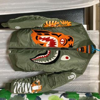 希少 旧デザイン BAPE 17A/W 1ST CAMO SHARK MA-1 | 希少 旧デザイン