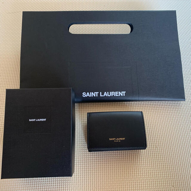 SAINT LAURENT サンローラン　三つ折り財布　YSL