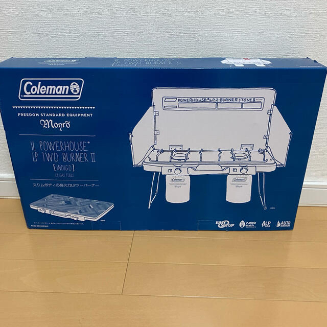 Coleman(コールマン)の【新品未使用】Coleman インディゴ　限定カラー　ツーバーナー　ガスコンロ スポーツ/アウトドアのアウトドア(調理器具)の商品写真