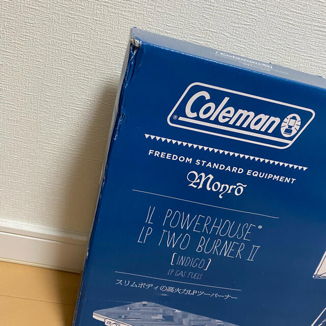 Coleman(コールマン)の【新品未使用】Coleman インディゴ　限定カラー　ツーバーナー　ガスコンロ スポーツ/アウトドアのアウトドア(調理器具)の商品写真