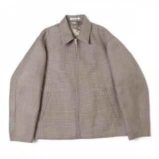 コモリ(COMOLI)のAURALEE DOUBLE FACE CHECK ZIP BLOUSON(ブルゾン)