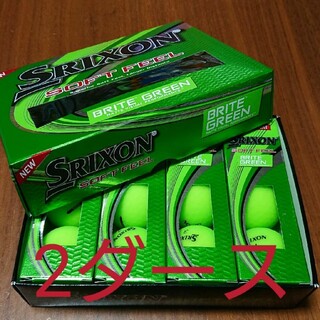スリクソン(Srixon)のスリクソン ゴルフボール グリーン  マットカラー 2ダース 新品未使用(その他)