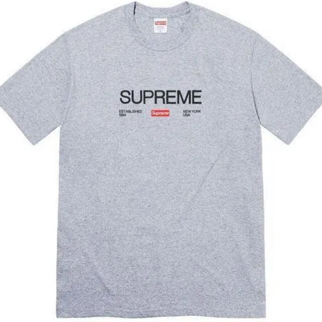 21AW XLサイズ Supreme Est. 1994 Tee グレー