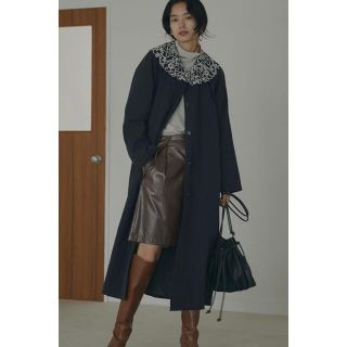 アメリヴィンテージ(Ameri VINTAGE)のAmeri VINTAGE  EMBROIDERY COLLAR COAT(ロングコート)