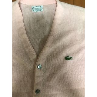 ラコステ(LACOSTE)のizod ラコステ　カーディガン　レアカラー　ピンク(カーディガン)