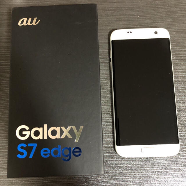 Galaxy s7 edge White 32GB au - スマートフォン本体