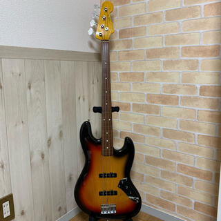 フェンダー(Fender)の【希少美品】Fender Japan フレットレスジャズベース USA PU搭載(エレキベース)