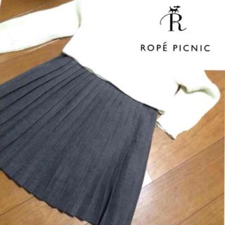 ロペピクニック(Rope' Picnic)のグレープリーツSK(ひざ丈スカート)