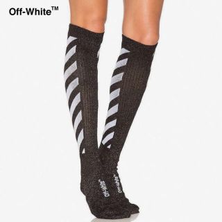 オフホワイト(OFF-WHITE)のOff-White DIAG ロゴソックス(ソックス)