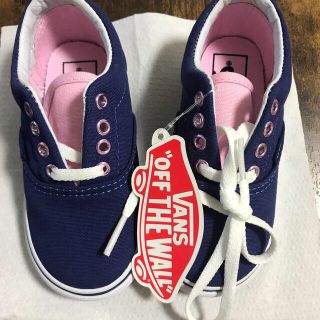 ヴァンズ(VANS)の✳︎VANS✳︎ERA✳︎キッズシューズ✳︎ネイビー×ピンク(スニーカー)