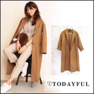 トゥデイフル(TODAYFUL)の値下交渉◎yk♡様専用 todayful ウールロングコート 38(チェスターコート)