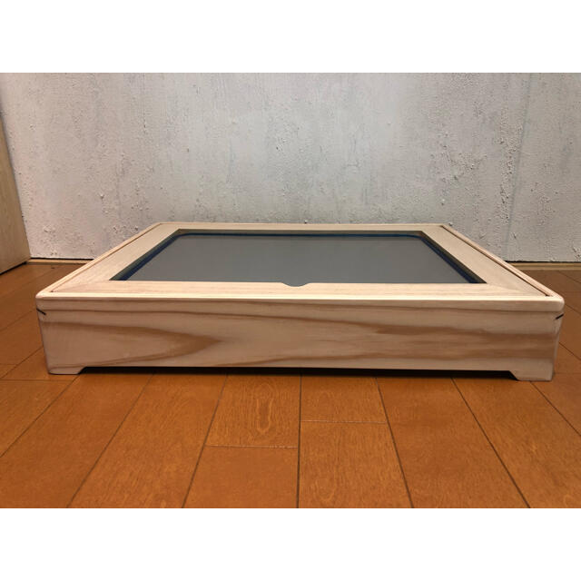 ① ペット アルミ 断熱 保冷 木製 オリジナルベッド ①