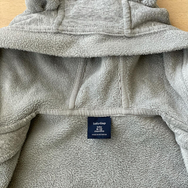 babyGAP(ベビーギャップ)の【お値下】ベビー服 babyGAP パーカー 70 くま耳 キッズ/ベビー/マタニティのベビー服(~85cm)(トレーナー)の商品写真