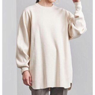 ハイク(HYKE)のHYKE THERMAL SHIRT BIG FIT オートミール　サイズ1(カットソー(長袖/七分))