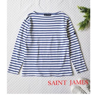 セントジェームス(SAINT JAMES)のセントジェームス  バスクシャツ  ブルー×ホワイト(カットソー(長袖/七分))