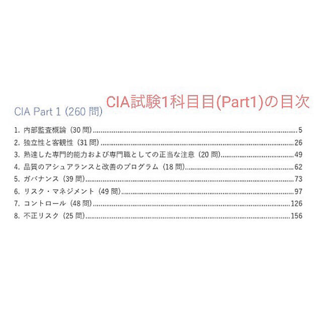 資格/検定【予備校教材不要•合格への近道】CIA 公認内部監査人 過去問まとめノート