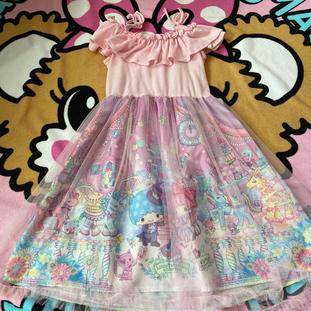 しまむら(シマムラ)のエコネコ 120 キッズ/ベビー/マタニティのキッズ服女の子用(90cm~)(ワンピース)の商品写真