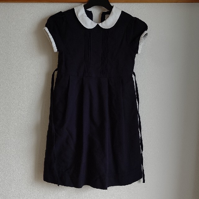 mikihouse(ミキハウス)のミキハウス 紺ワンピース 120センチ キッズ/ベビー/マタニティのキッズ服女の子用(90cm~)(ワンピース)の商品写真