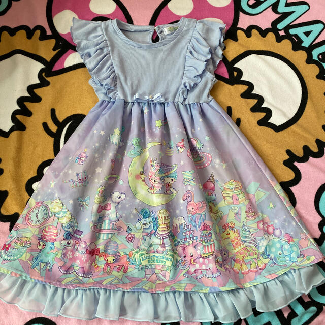 しまむら(シマムラ)のエコネコ 120 キッズ/ベビー/マタニティのキッズ服女の子用(90cm~)(ワンピース)の商品写真