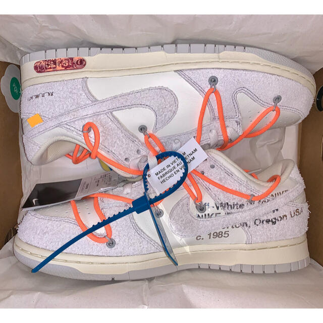 靴/シューズOff-White™ × Nike Dunk Low【LOT 19 】US9.5