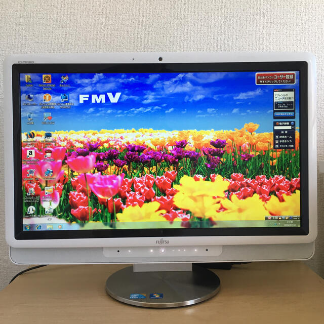 富士通(フジツウ)の富士通　一体型　デスクトップ　PC スマホ/家電/カメラのPC/タブレット(デスクトップ型PC)の商品写真