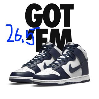 ナイキ(NIKE)のNIKE DUNK ダンク　CHAMPIONSHIP NAVY 26.5(スニーカー)