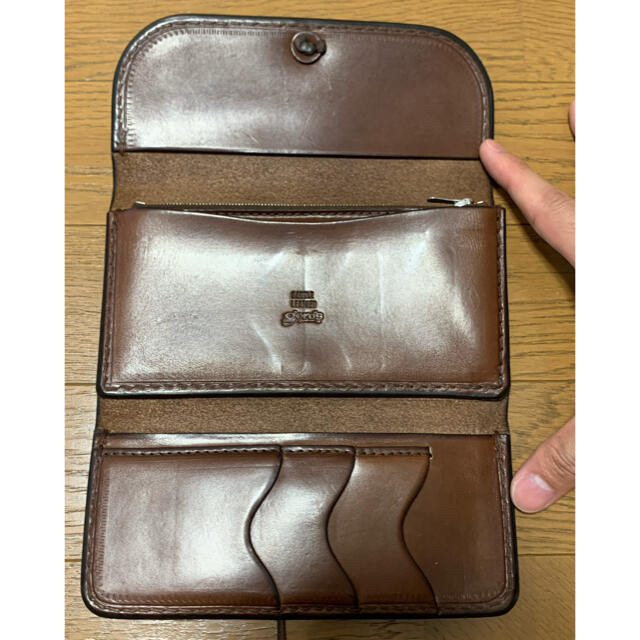 ゴローズ 三つ折り長財布 こげ茶 ゴローズ 三つ折り長財布 こげ茶