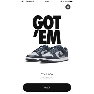 ナイキ(NIKE)のNIKE DUNK LOW Championship Grey(スニーカー)