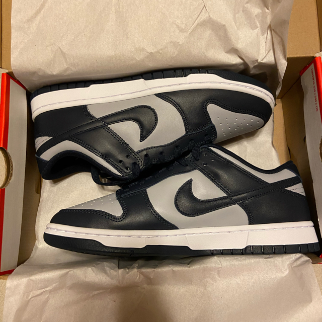 スニーカー即発送NIKE DUNK LOW RETRO Championship Grey