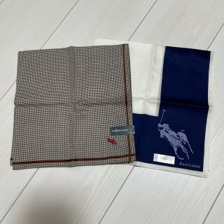 ラルフローレン(Ralph Lauren)のラルフローレン   ハンカチ　２枚セット　新品(ハンカチ/ポケットチーフ)