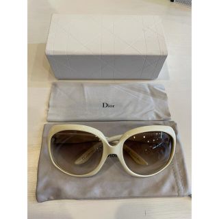 クリスチャンディオール(Christian Dior)のDior ディオール グラサン サングラス 白 浜崎あゆみ(サングラス/メガネ)