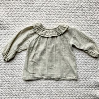 キャラメルベビー&チャイルド(Caramel baby&child )のダブルガーゼブラウス　ハンドメイド　90(ブラウス)