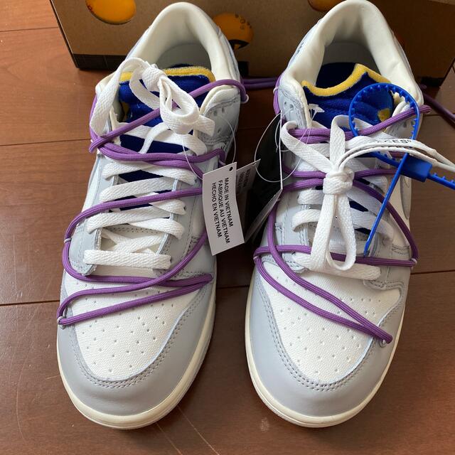NIKE × OFF-WHITE - NIKE DUNK "48" 50 OF 1 LOW スニーカー 【人気沸騰】