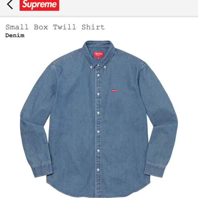 Supreme Small Box Twill Shirt Denim Supreme Small Box Twill Shirt Denim