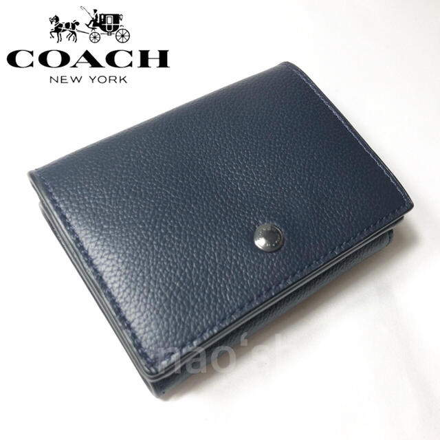 お得100%新品 COACH - COACH コーチ オリガミ 折り財布 三つ折り 小銭