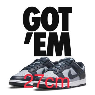 NIKE DUNK LOW Championship Grey 27.0(スニーカー)