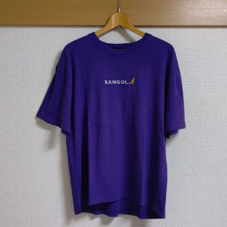 カンゴール(KANGOL)の（古着）KANGOL　カンゴール　メンズ　Tシャツ　Lサイズ　紫(Tシャツ/カットソー(半袖/袖なし))