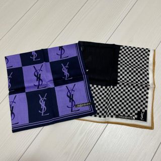 サンローラン(Saint Laurent)のイヴサンローラン　ハンカチ　２枚セット　新品(ハンカチ)