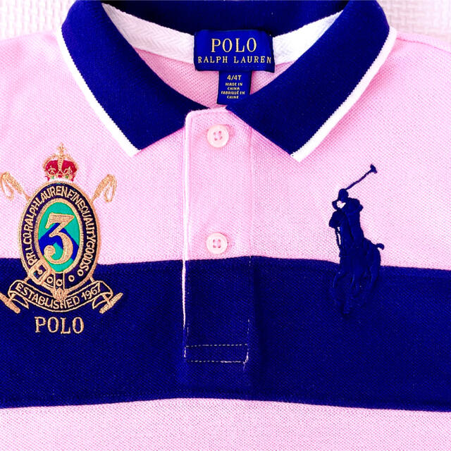 POLO RALPH LAUREN(ポロラルフローレン)の【美品】★ラルフローレン★半袖ポロシャツ★4T★110 キッズ/ベビー/マタニティのキッズ服男の子用(90cm~)(Tシャツ/カットソー)の商品写真