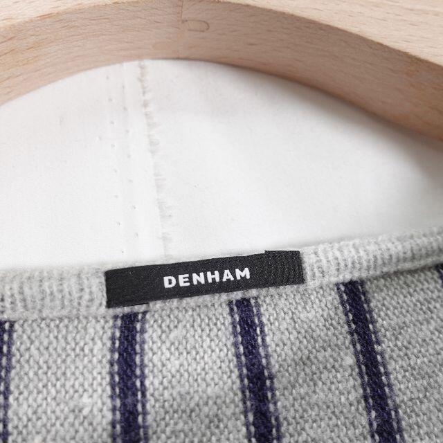 DENHAM(デンハム)のDENHAM　ボーダーロングTシャツ　メンズ　ネイビー メンズのトップス(Tシャツ/カットソー(半袖/袖なし))の商品写真